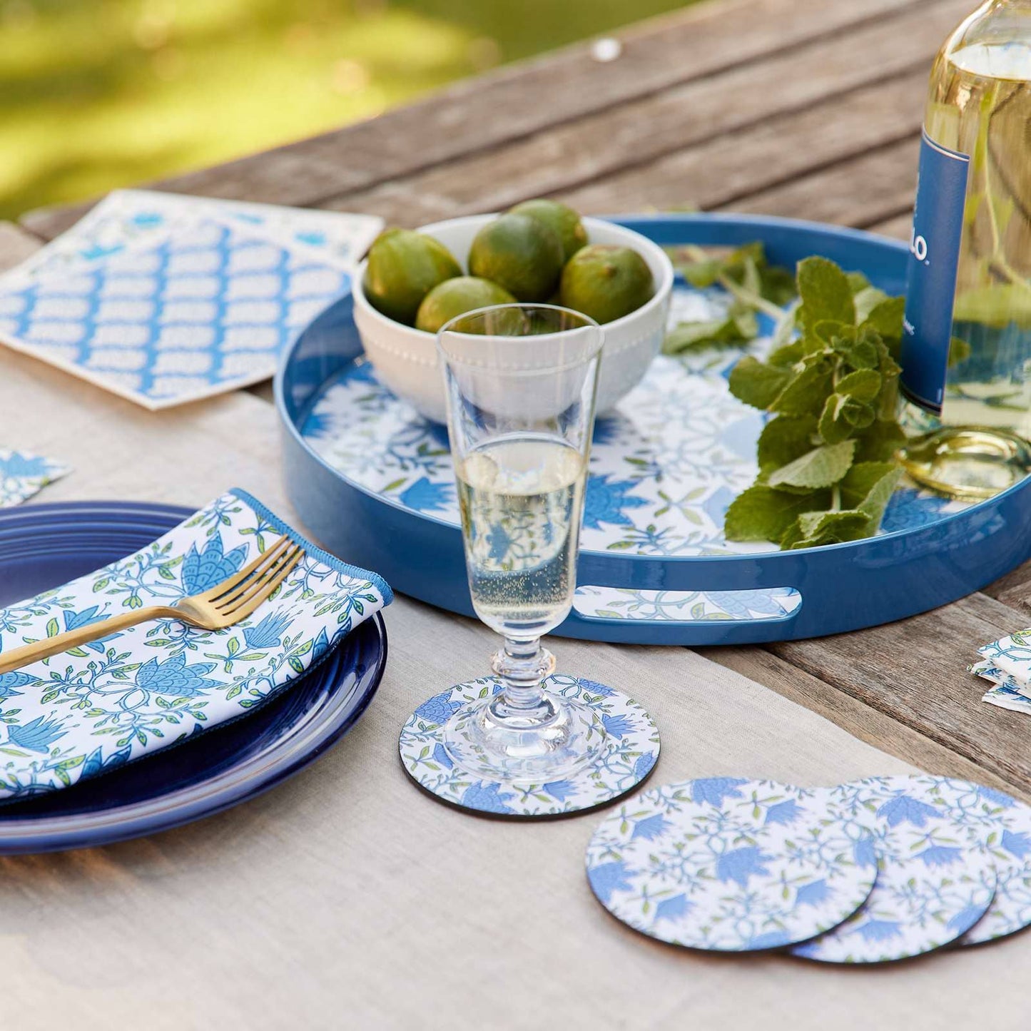 TILLY Round Coasters, set of 4