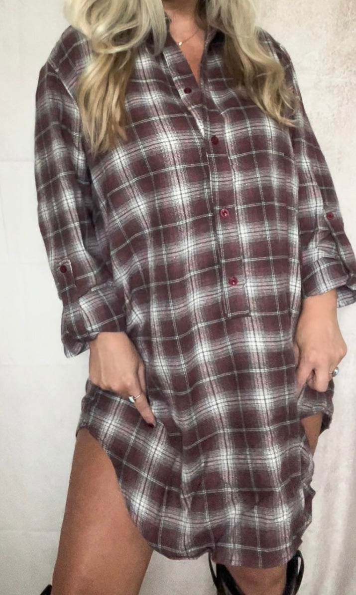 Evermore Flannel Dress