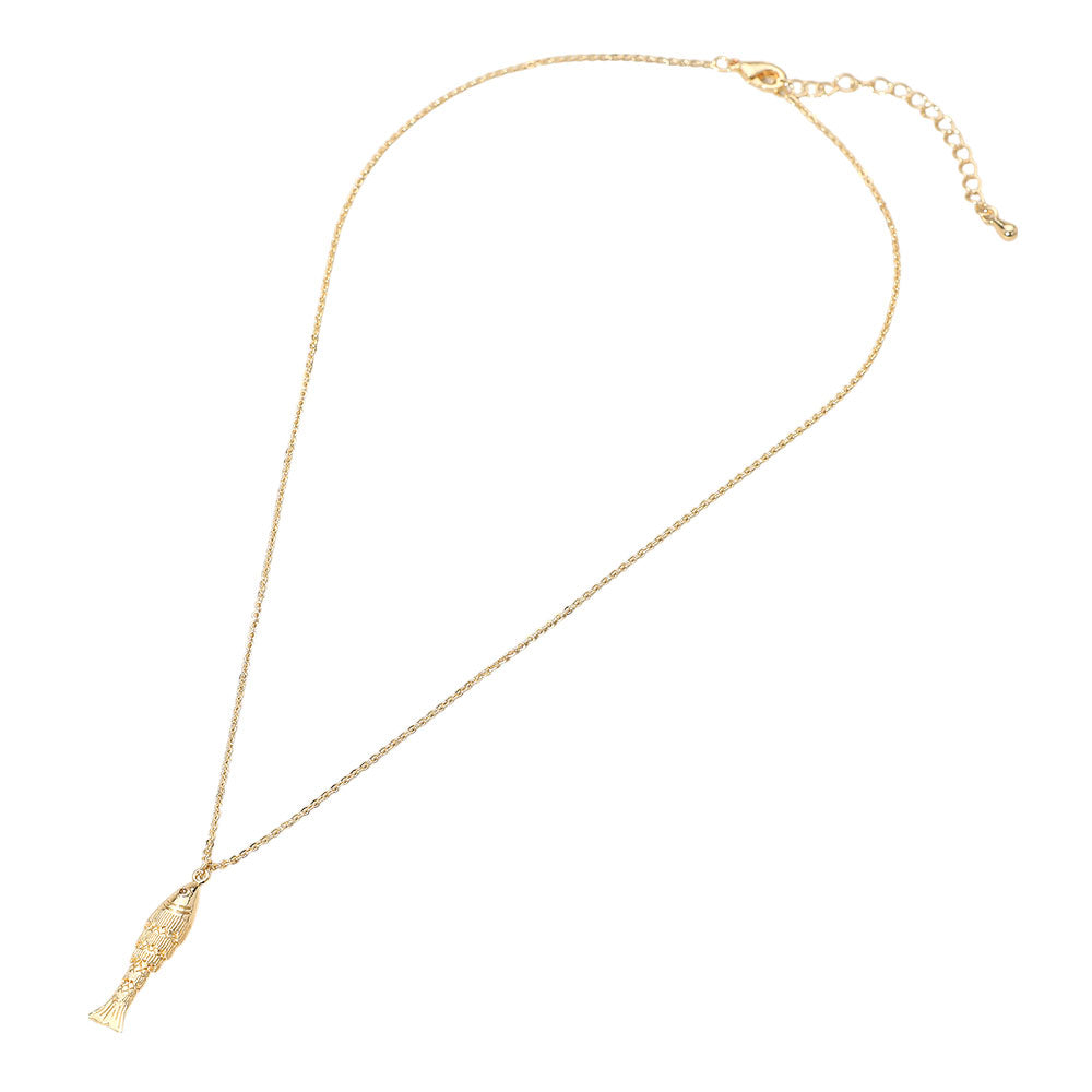 Gold Fish Necklace
