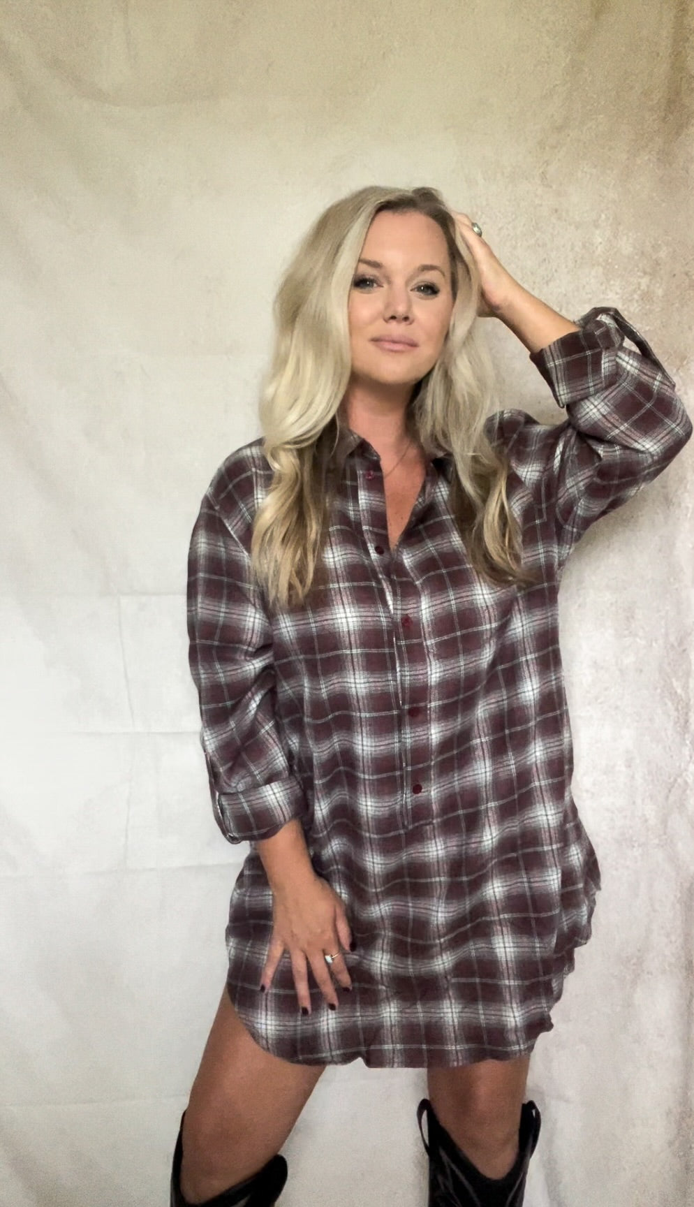 Evermore Flannel Dress