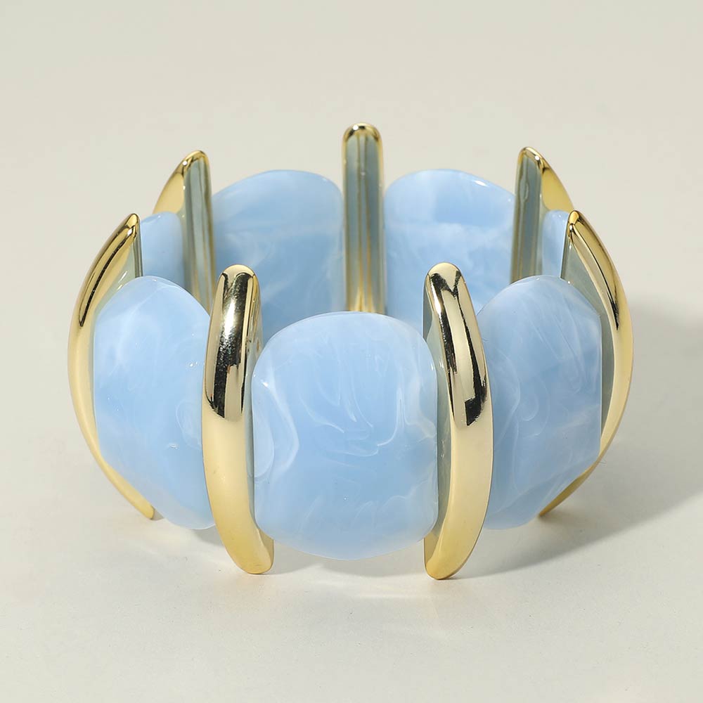 Periwinkle Resin Stretch Bracelet