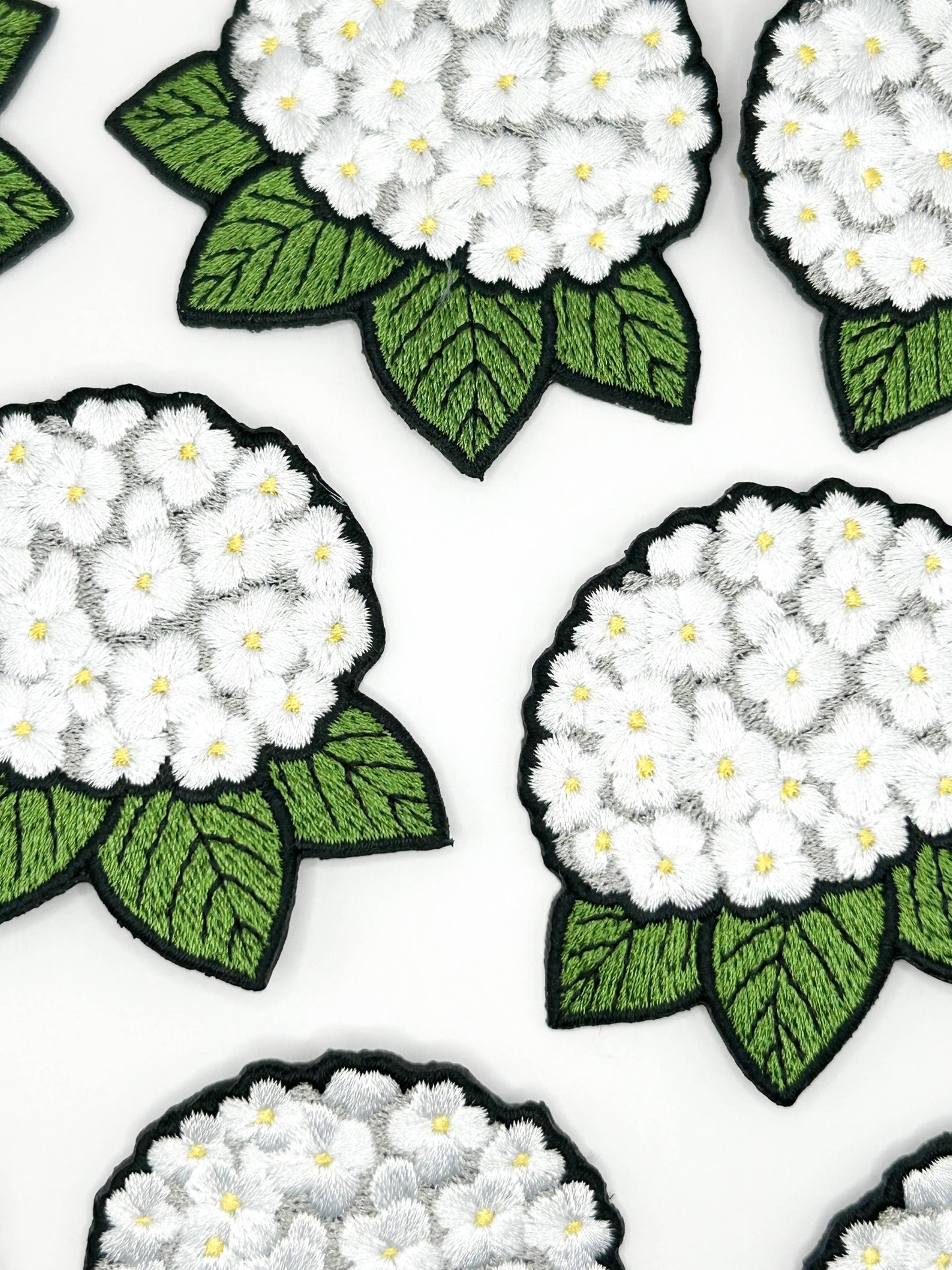 Hydrangea Embroidered Patch