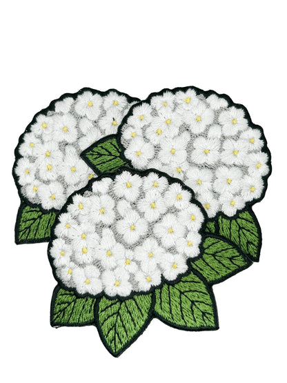 Hydrangea Embroidered Patch