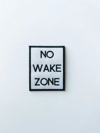 No Wake Zone Iron On Patch
