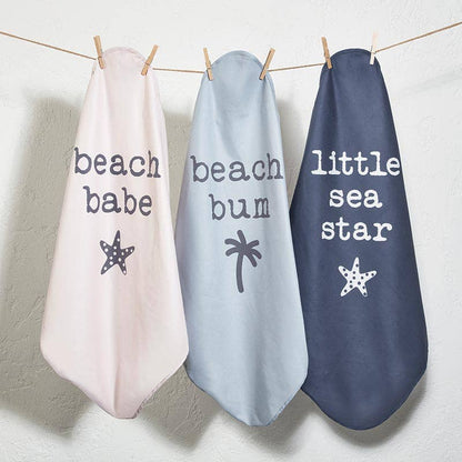 Quick Dry Baby Beach Towel with Hood - Beach Babe
