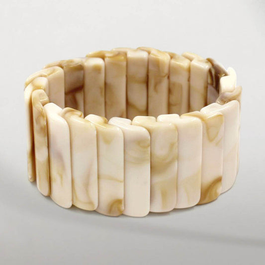 Marbled Stretch Statement Bracelet