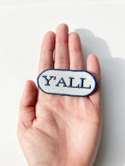 Blue Y'all Iron-on Patch