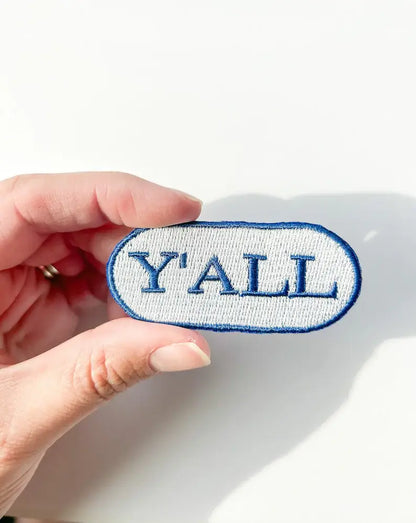 Blue Y'all Iron-on Patch