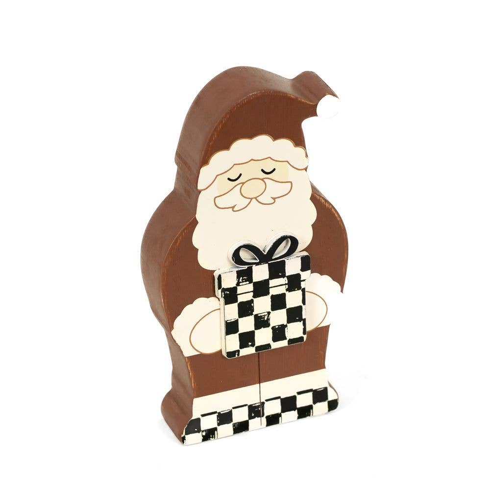 3x6 checkered Santa