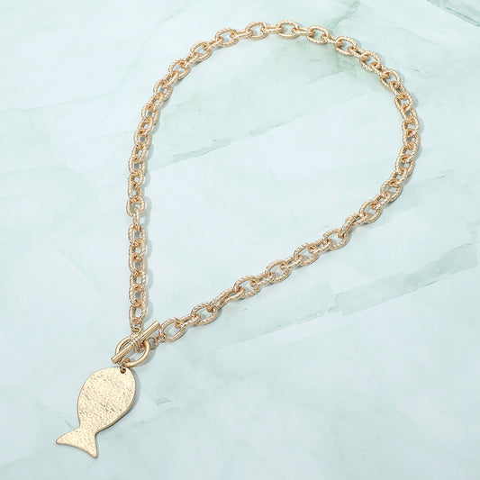 Fish Toggle Necklace