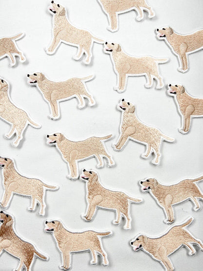 Yellow Labrador Iron On Patch