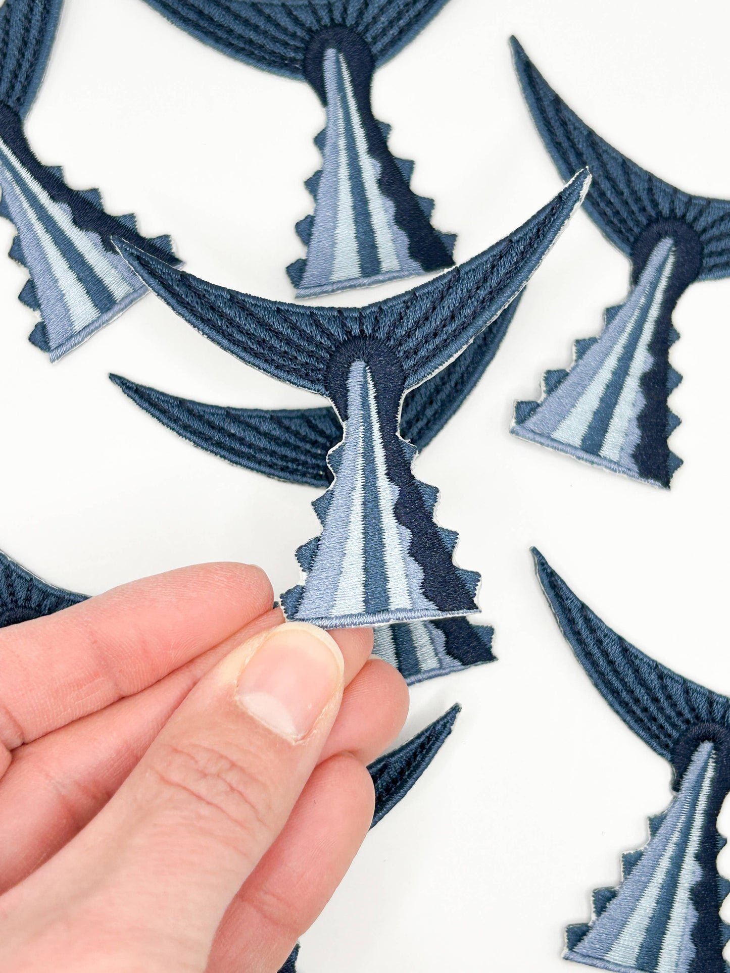 Tuna Tail Embroidered Patch
