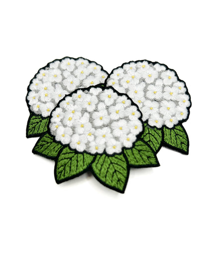 Hydrangea Embroidered Patch