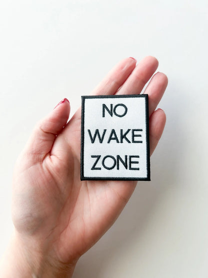 No Wake Zone Iron On Patch