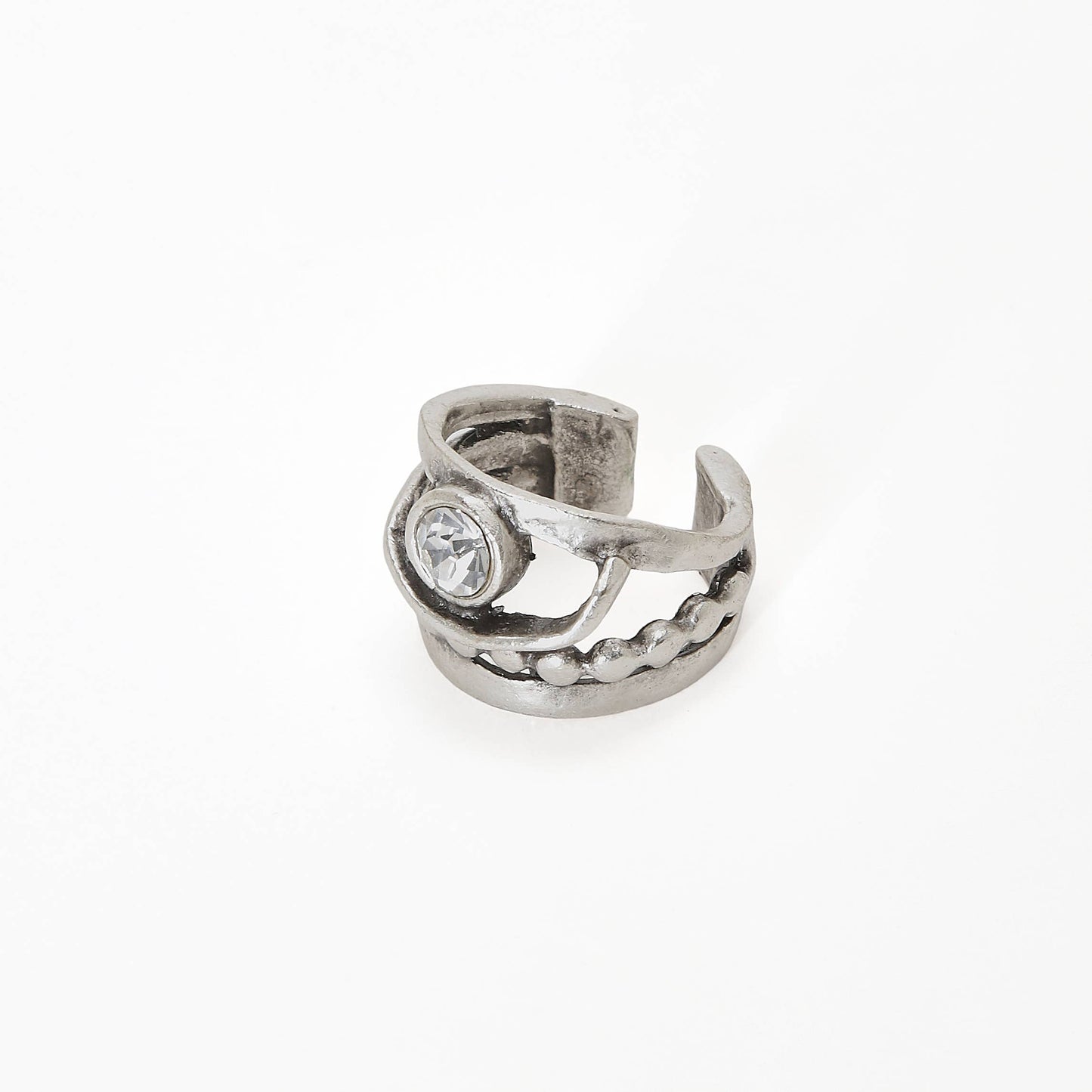 Handmade Crystal Brass Ring