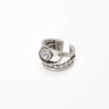 Handmade Crystal Brass Ring