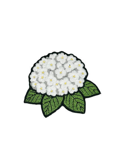Hydrangea Embroidered Patch