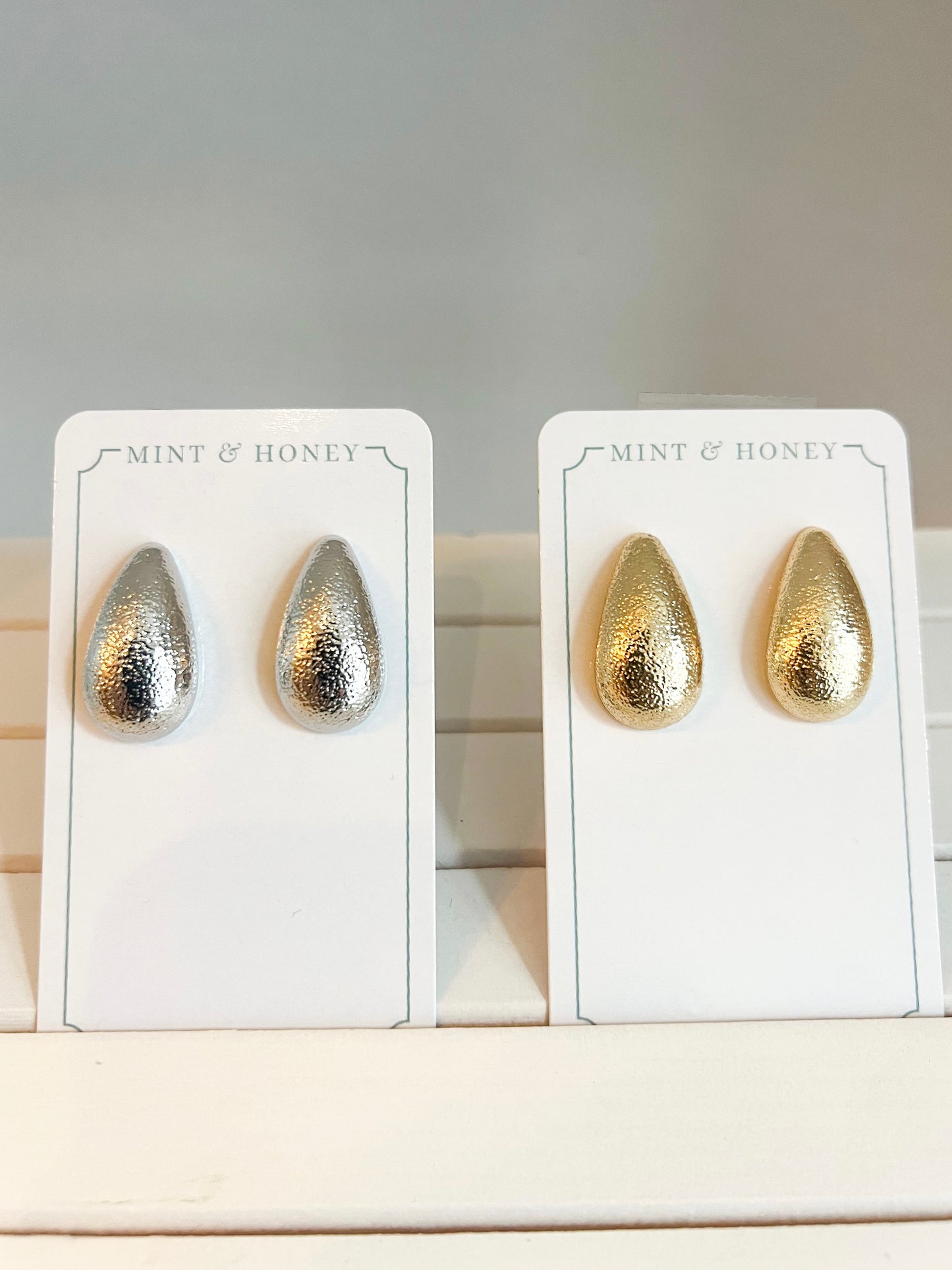 Textured Post Earrings