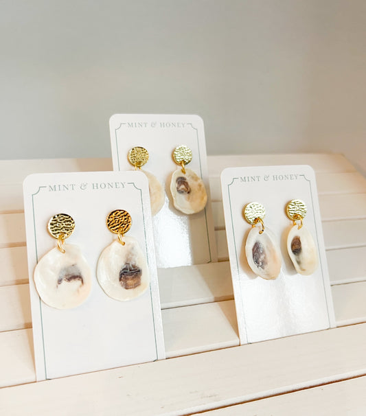 Oyster Drop Earrings