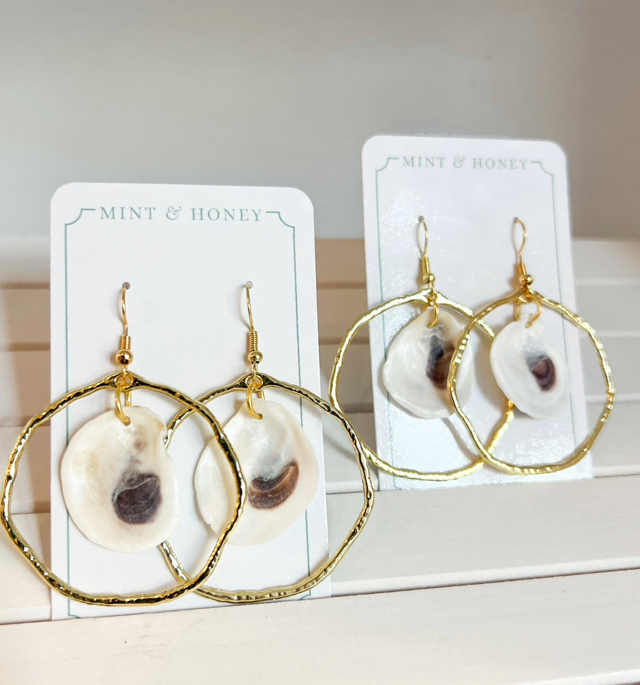 Oyster Hoop Earrings