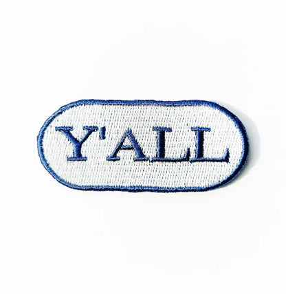 Blue Y'all Iron-on Patch