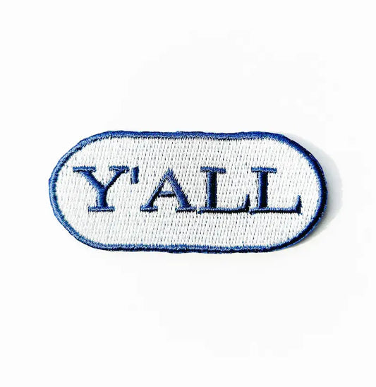 Blue Y'all Iron-on Patch