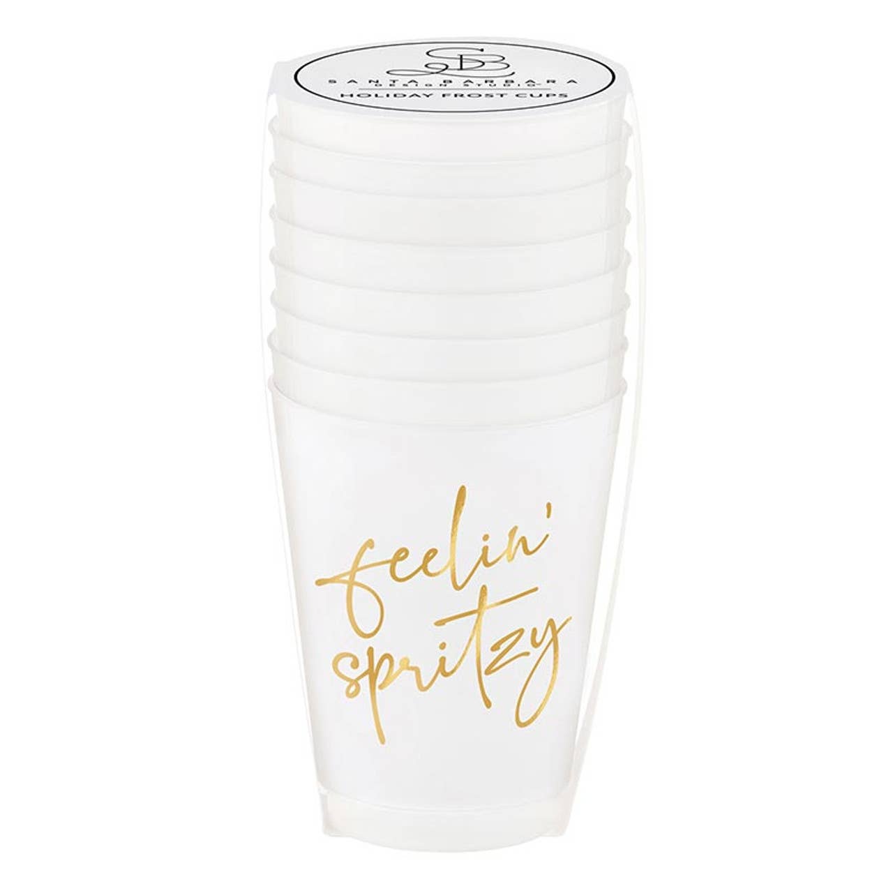 Gold Foil Frost Cup - Feelin' Spritzy - Set of 8