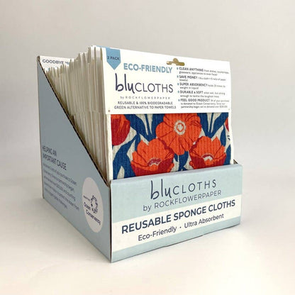 HYDRANGEA blu Cloths Reusable Sponge-Cloth, Set of 2