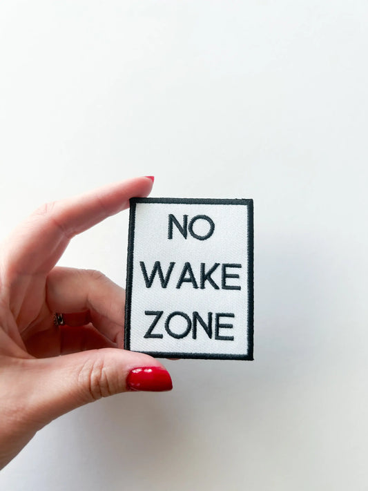 No Wake Zone Iron On Patch