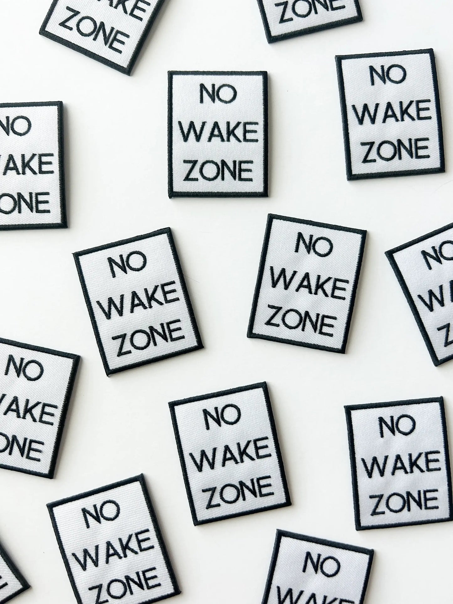 No Wake Zone Iron On Patch