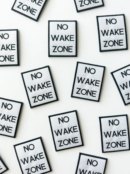 No Wake Zone Iron On Patch
