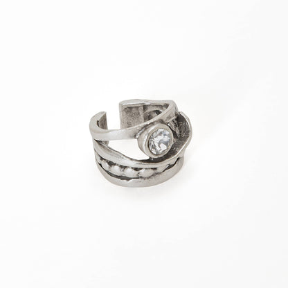 Handmade Crystal Brass Ring